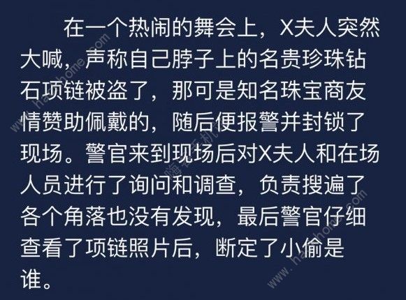 Crimaster犯罪大师钻石项链被盗案答案是什么 钻石项链被盗案攻略图片1