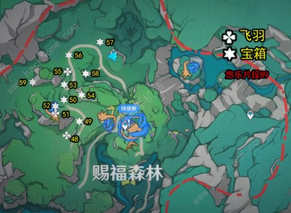 原神4.8版本希穆兰卡宝箱收集攻略 4.8悠乐片段全位置图示一览图片4