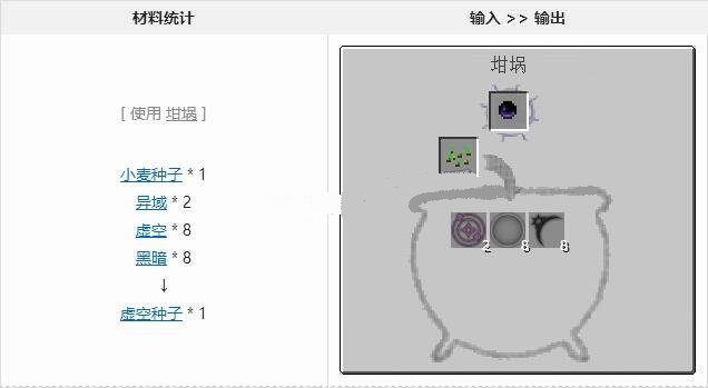 我的世界手机版虚空种子有什么用