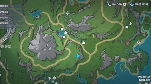 原神湖光铃兰位置大全 湖光铃兰采集路线图一览图片5