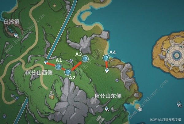原神4.2地脉花点位位置大全 4.2地脉花点位收集路线图