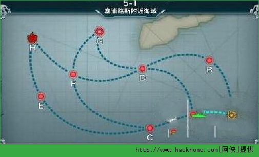 战舰少女5-1掉落图攻略 战舰少女5-1掉落船只详解