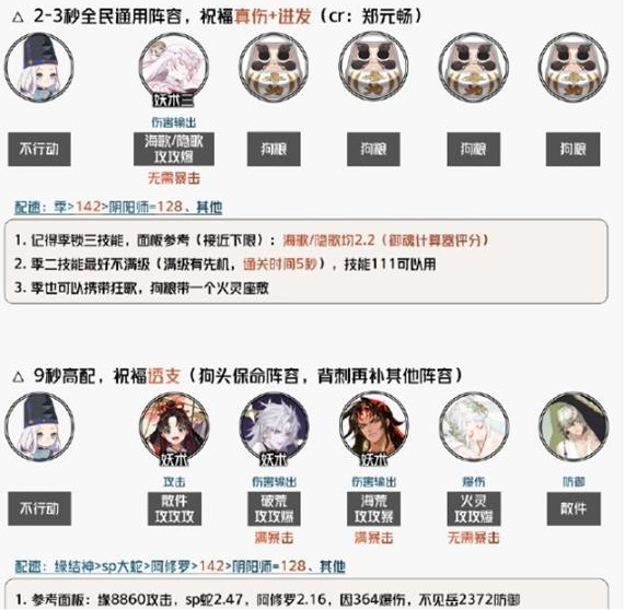 阴阳师守缘合战阵容怎么搭配