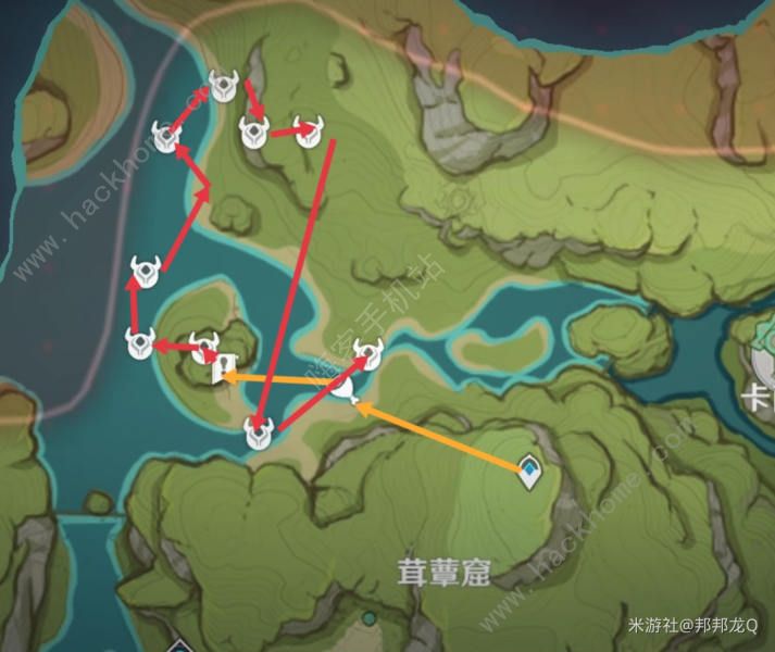 原神纳西妲突破天赋材料速刷攻略 蕈兽分布位置及材料获取图片3