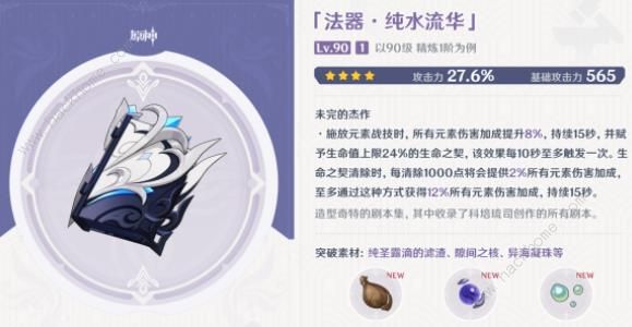 原神枫丹锻造武器大全 4.0枫丹锻造武器属性及角色推荐图片5