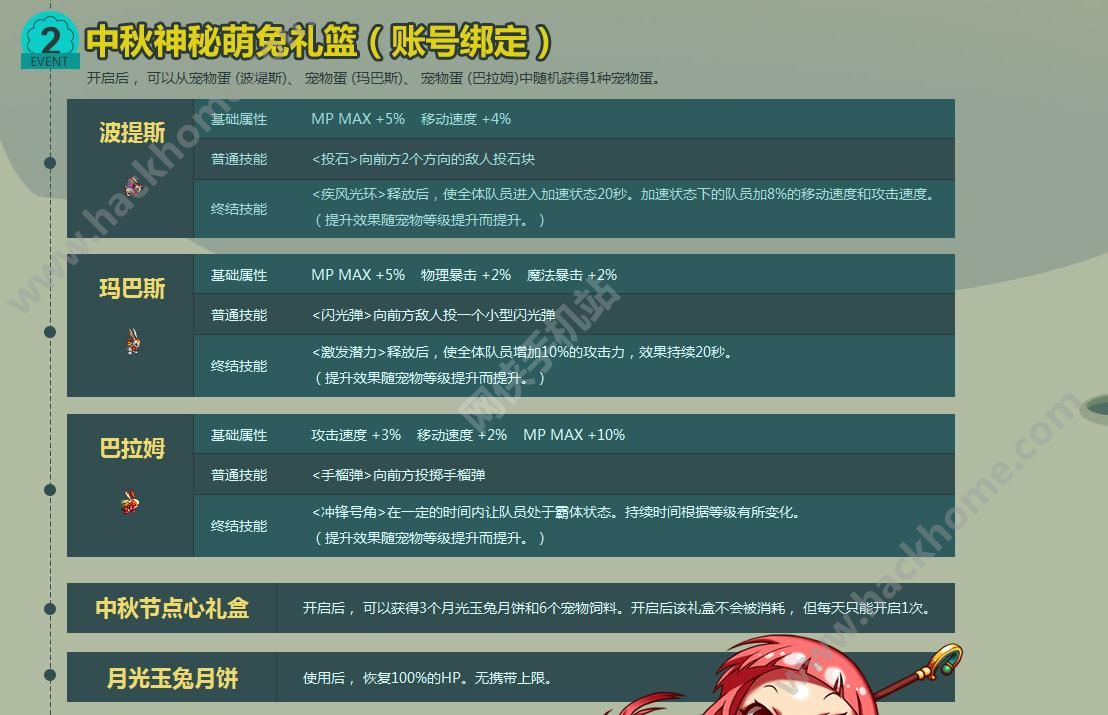 dnf手游中秋玉兔萌宠礼包 中秋节玉兔活动图片2