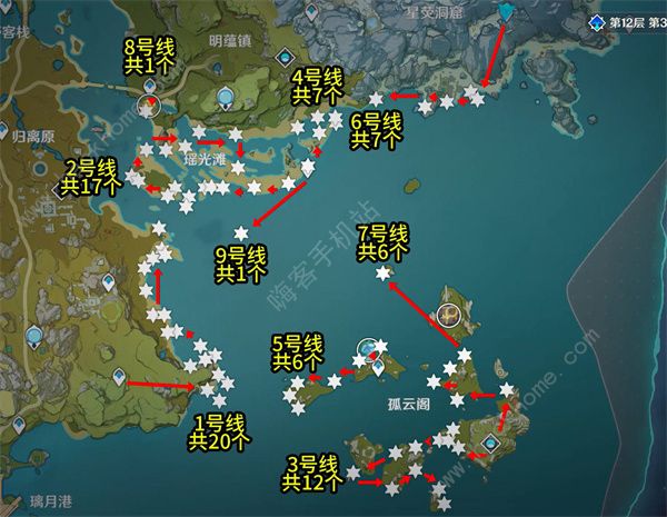 原神星螺分布图2023 星螺采集路线图最新分享