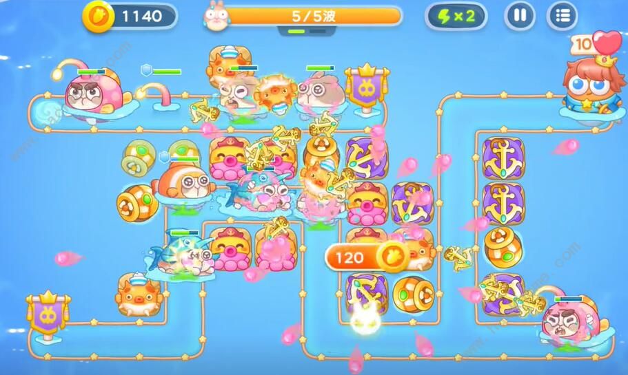 保卫萝卜4海的闺女第45关攻略 海的闺女第45关怎么过图片6