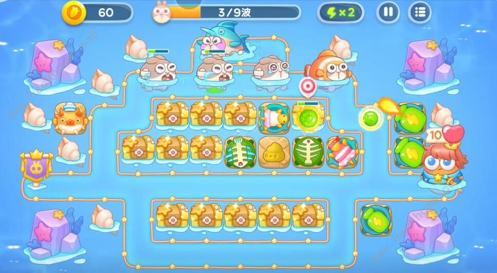保卫萝卜4海的闺女第79关怎么过 海的闺女第79关通关图文攻略图片3