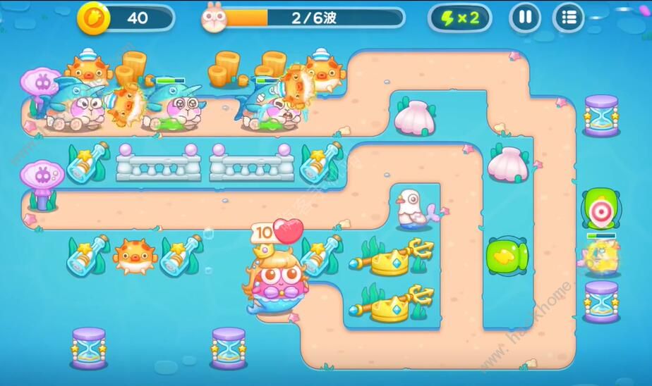 保卫萝卜4海的闺女第39关怎么过 海的闺女第39关通关攻略图片2