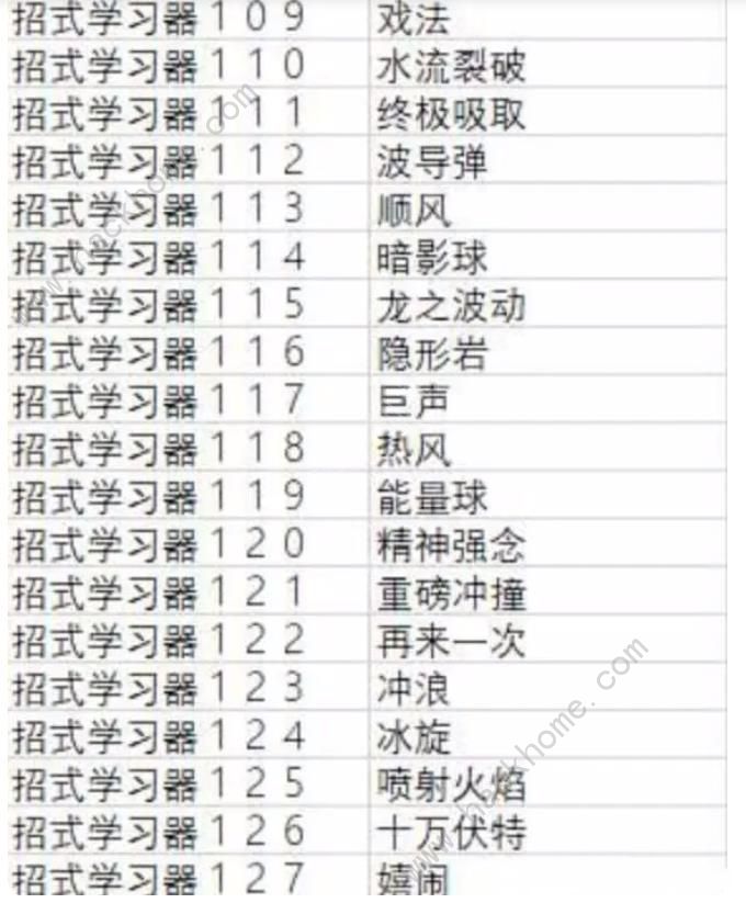 宝可梦朱紫全技能道具大全 太晶爆发技能属性一览图片10