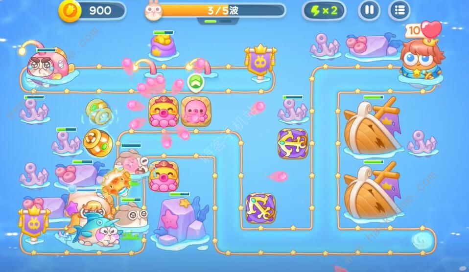 保卫萝卜4海的闺女第45关攻略 海的闺女第45关怎么过图片3