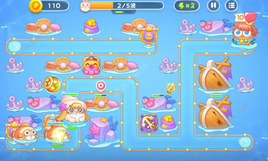 保卫萝卜4海的闺女第45关攻略 海的闺女第45关怎么过图片2