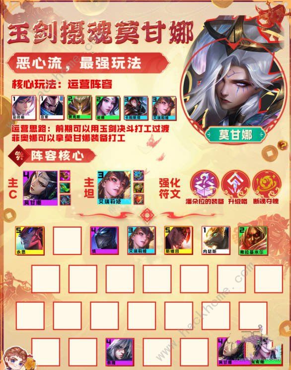 云顶之弈玉剑摄魂莫甘娜阵容搭配攻略 玉剑摄魂莫甘娜怎么出装运营