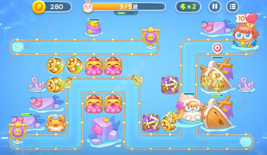 保卫萝卜4海的闺女第45关攻略 海的闺女第45关怎么过图片4