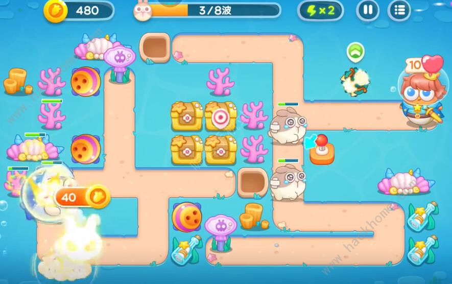 保卫萝卜4海的闺女第31关怎么过 海的闺女第31关通关攻略图片3