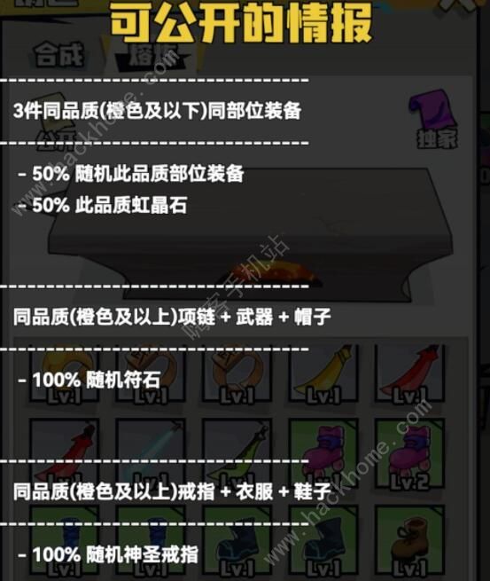 我不是无双熔炼配方大全 2021熔炼配方汇总​
