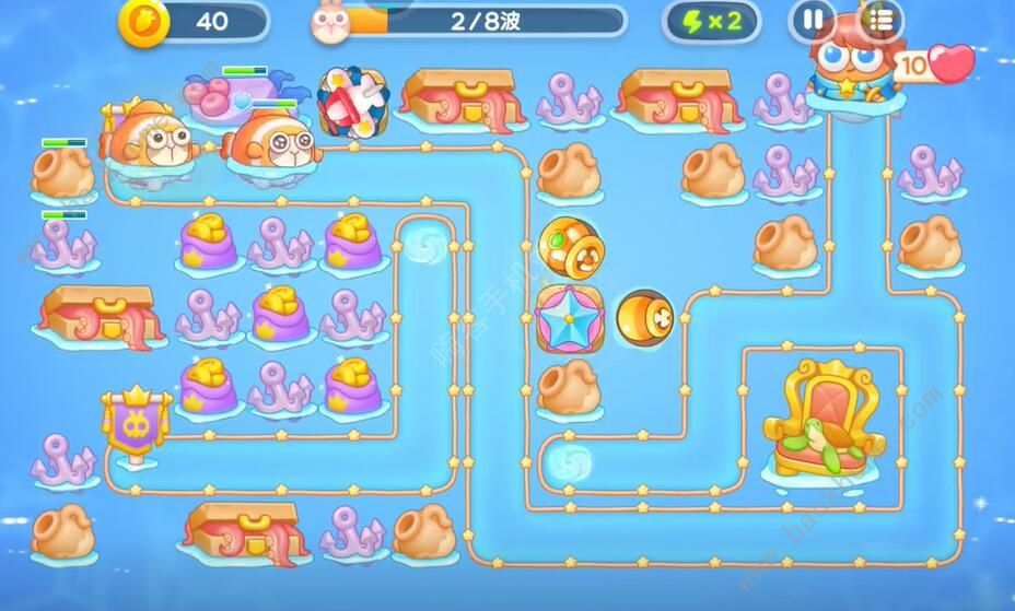 保卫萝卜4海的闺女第34关怎么过 海的闺女第34关通关攻略图片2
