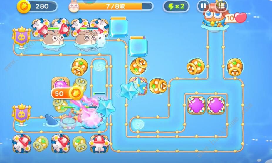 保卫萝卜4海的闺女第34关怎么过 海的闺女第34关通关攻略图片6