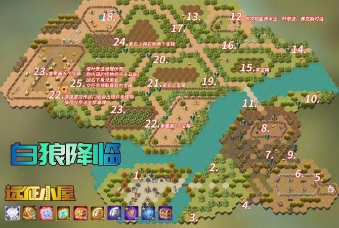 剑与远征白狼降临奇境攻略 白狼降临奇境通关路线图​