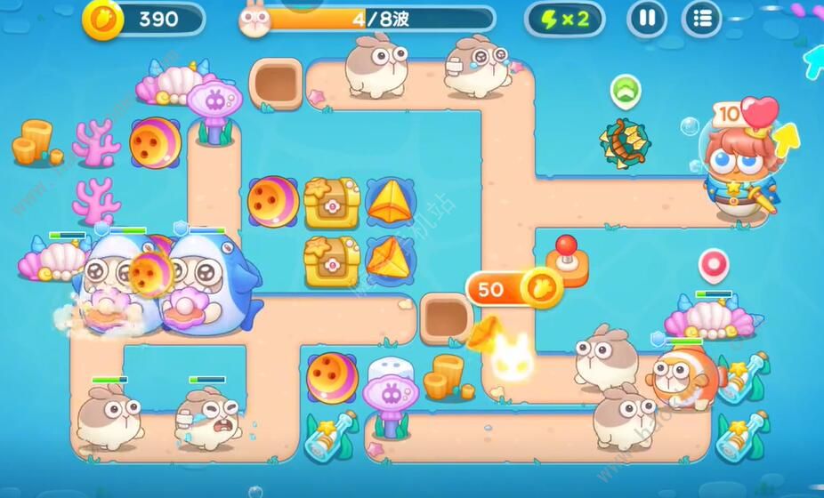 保卫萝卜4海的闺女第31关怎么过 海的闺女第31关通关攻略图片4