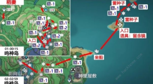 原神鬼兜虫采集点2022 2.8版本鬼兜虫采集路线图图片2