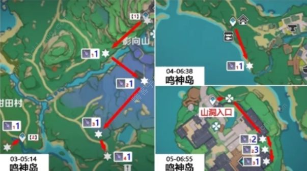 原神鬼兜虫采集点2022 2.8版本鬼兜虫采集路线图图片3