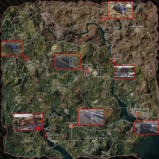 pubg荣都交易所在哪 绝地求生荣都交易所具体坐标位置一览图片2