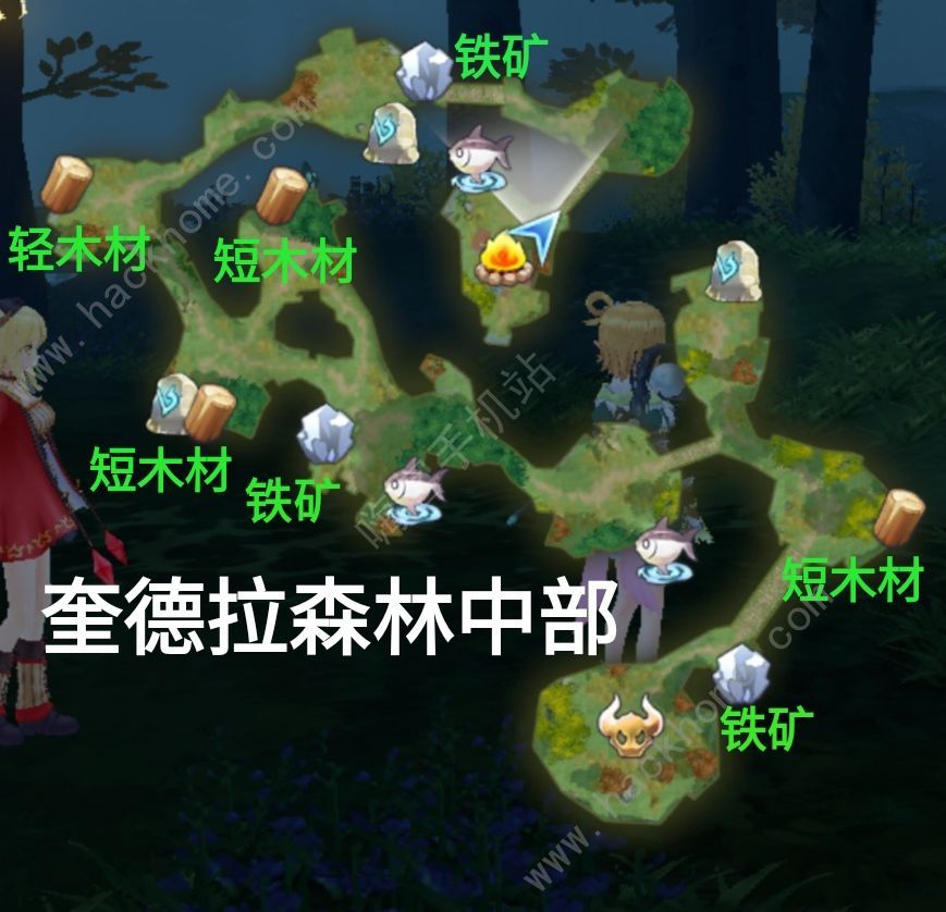 玛娜希斯回响全地图采集点大全 所有区域资源采集分布总汇图片9
