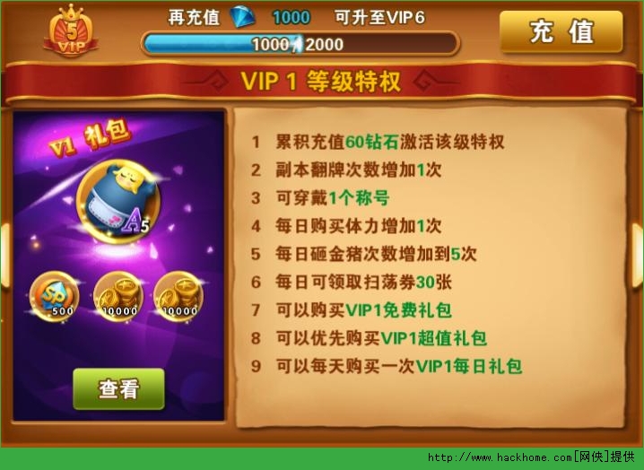 冒险之光vip价格表一览 会员vip1-15特权省钱推荐图片1