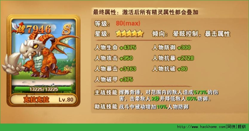 冒险之光克拉克拉图鉴 克拉克拉顶级属性一览​