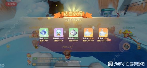 摩尔庄园手游超神传说鱼攻略 高效率钓白白鲸技巧图片3