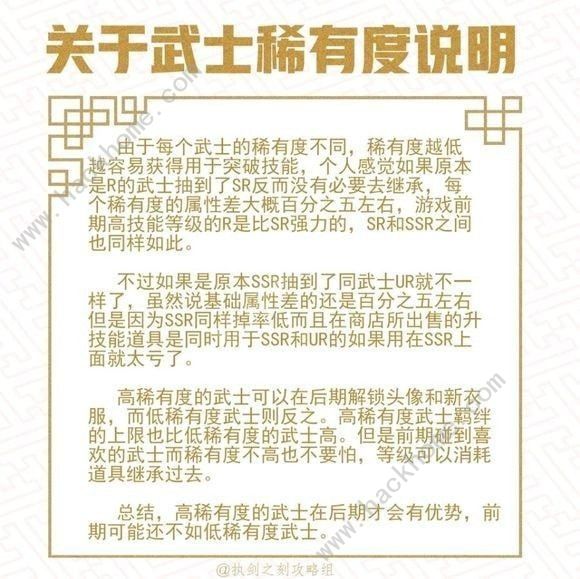 执剑之刻UR和SSR有什么不同 UR和SSR区别详解图片1