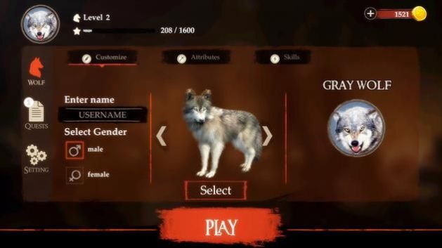 森林荒原狼模拟器游戏中文版 v1.0.2