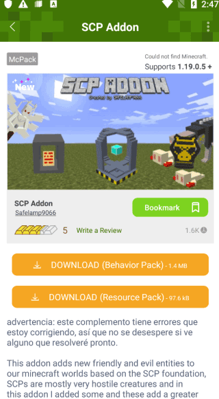 Addons正版手机apk免费下载v1.20.4