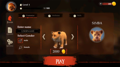 狮子王模拟器安卓免费下载v1.0.1
