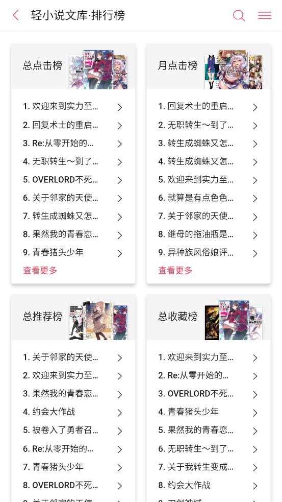 哔哩轻小说无广告版手机apk最新下载v1.4