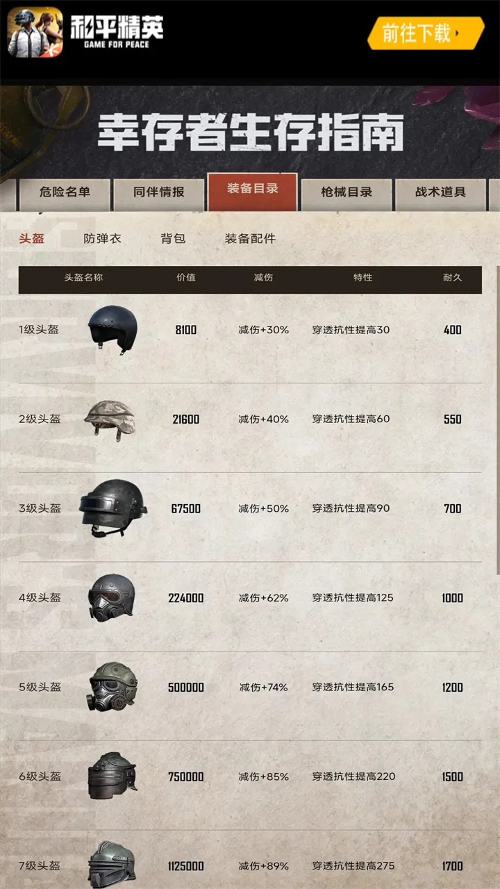 和平精英生存指南工具安卓免费下载v1.0.0
