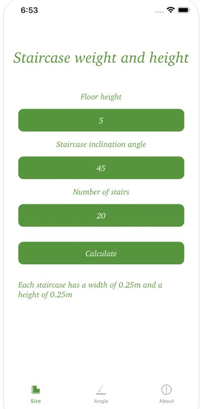 StaircaseSizeAngle软件安卓版下载 v1.1.2